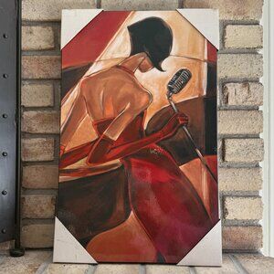 Fever By Trish Biddle Art Deco High Gloss Print on Wood Board Wall 14.5'' x 23''